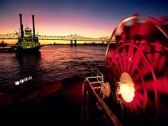Steamboats, Mississippi River, Louisiana